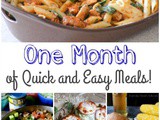 One Month of Quick and Easy Meals