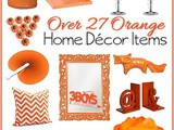 Orange Home Decor Accent Pieces