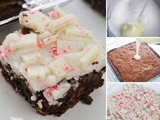 Peppermint Bark Brownies from Scratch
