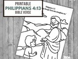 Philippians 4:13 Coloring Page