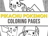 Pikachu Pokemon Coloring Pages
