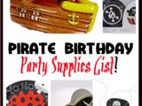 Pirate Birthday Party Supplies List