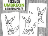 Pokemon Umbreon Coloring Pages