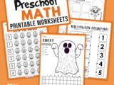 Preschool Halloween Math Worksheets