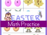 Printable Easter Worksheets:  Greater Than and Less Than (2nd grade)