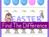 Printable Easter Worksheets:  Spot the Differences