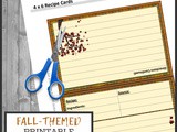 Printable Fall Leaves Recipe Card