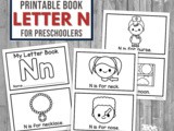 Printable Letter n Book