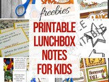 Printable Lunchbox Notes for Kids