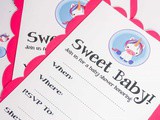 Printable Unicorn Baby Shower Invitations