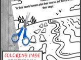 Proverbs 16:9 Bible Verse Coloring Page