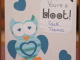 Punch Art: Heart Owl Valentine Card