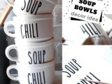 Rae Dunn Inspired Soup Bowls