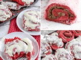 Red Velvet Cake Mix Cinnamon Rolls