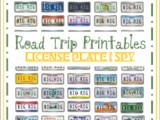 Road Trip Printables for Kids: License Plate i Spy