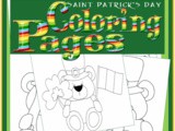 Saint Patricks Day Lucky Bear Coloring Book