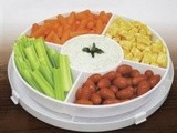 Save Over 40% on 4-in-1 Portable Plastic Party Platter with Lid