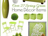 Spring Green Home Accent Pieces