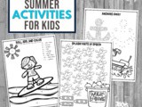 Summer Math and Grammar Practice for Lower Elementary