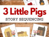 Three Little Pigs Sequencing – Printable Story Cards