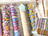 Unicorn Dipped Pretzel Rods Recipe