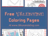Valentine’s Day Pictures to Color