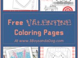 Valentine’s Day Pictures to Color