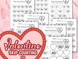 Valentine Skip Counting Printables