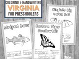 Virginia Coloring and Handwriting Book
