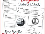 Virginia State Fact File Worksheets
