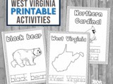 West Virginia Coloring and Handwriting Book