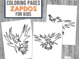 Zapdos Pokemon Coloring Pages