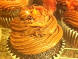 B-b-b Bro Cakes. Beer, Bourbon and Bacon Cupcakes