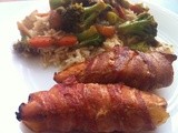 Bacon Wrapped Teriyaki Chicken & Pineapple