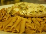 Garlic Pesto Chicken w/ Tomato Cream Sauce