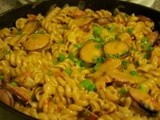 Spicy Cheesy Pasta with Sausage