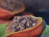 Amaranth Stuffed Acorn Squash