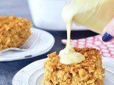 Baked Pumpkin Oatmeal with Golden Cashew Cream