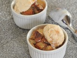 Basil cardamom apple brown betty