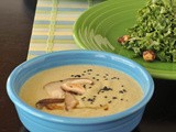 Blackened broccoli bisque