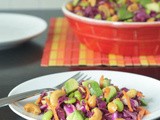 Cashew cabbage crunch salad