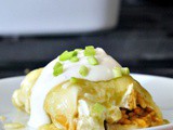 Cheesy Hatch Chile Enchiladas