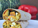 Cheesy Kabocha Breakfast Burrito