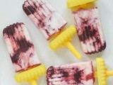 Cherry cheesecake popsicles