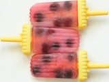 Cherry limeade popsicles