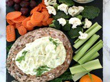 Cool Vegan Dill Pickle Dip Bread Bowl