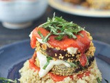 Crispy eggplant stacks