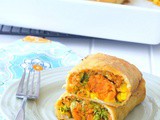 Crispy Sweet Potato Veggie Enchiladas