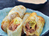 Crispy Tangy Reuben Rolls