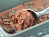 Double chocolate cherry ice cream